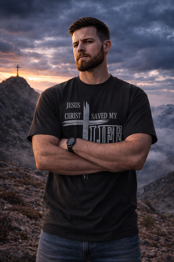 Heavy Jesus Christ Saved My Life T‑Shirt