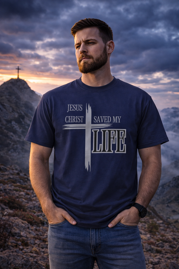 Oversized Jesus Christ Saved My Life T-Shirt