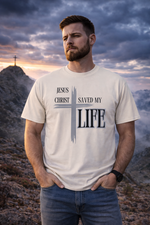 Oversized Jesus Christ Saved My Life T-Shirt