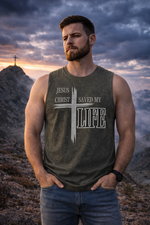 Vintage Jesus Christ Saved My Life Tank Top