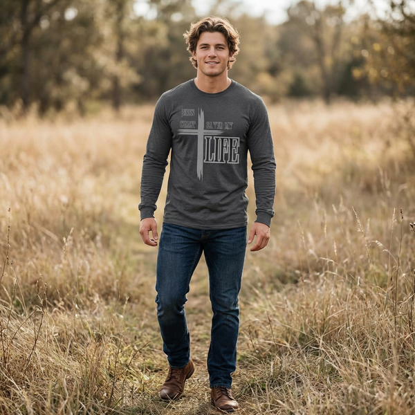 Jesus Christ Saved My Life Long Sleeve T-Shirt