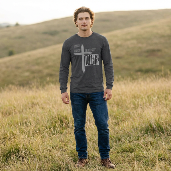 Jesus Christ Saved My Life Long Sleeve T-Shirt