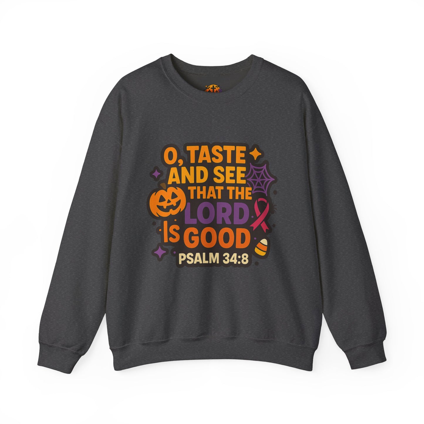 Cozy Fall Faith Sweatshirt - Halloween, Christian, Inspirational, Comfortable Crewneck for Autumn Gatherings