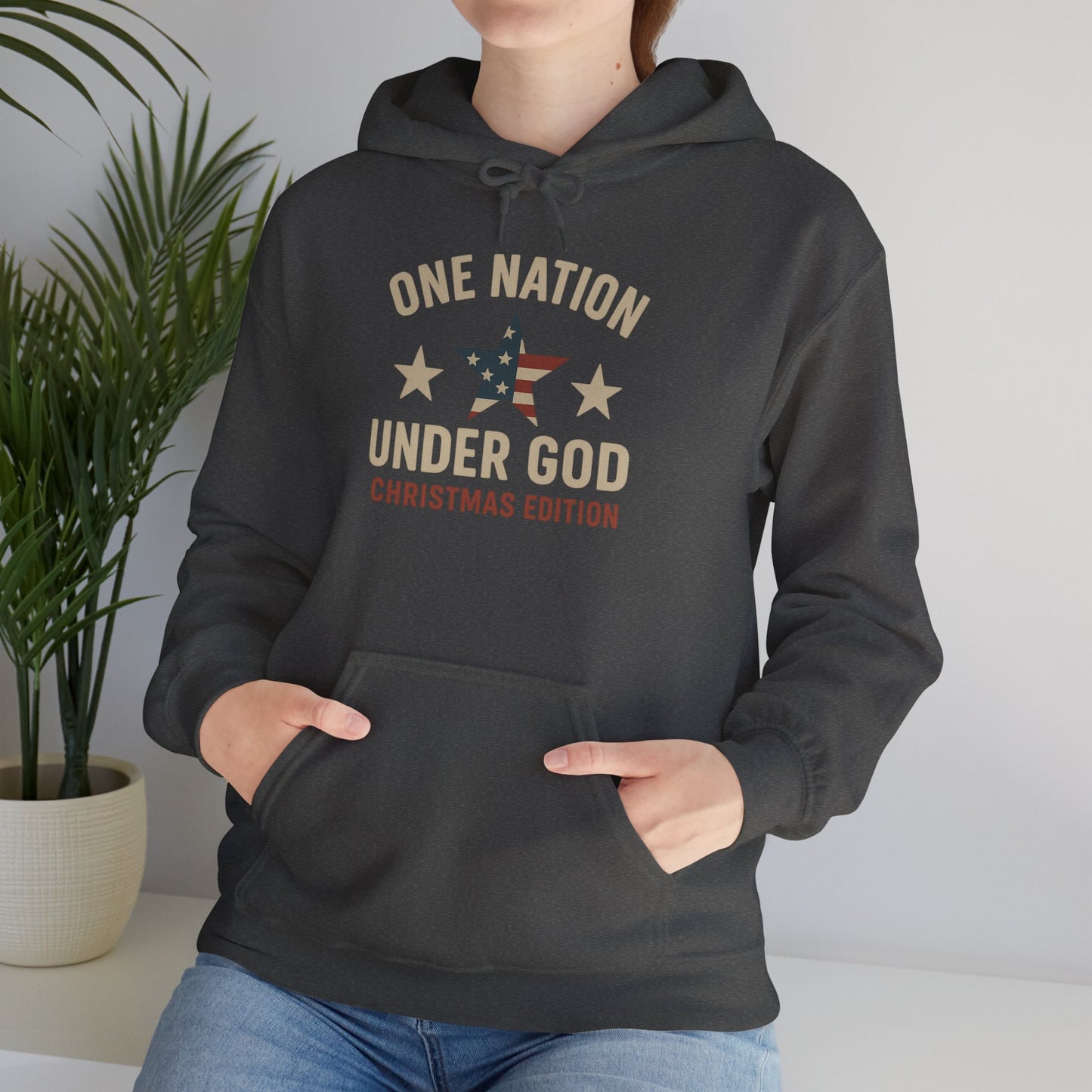 Christmas Collection- One Nation Under God Hoodie
