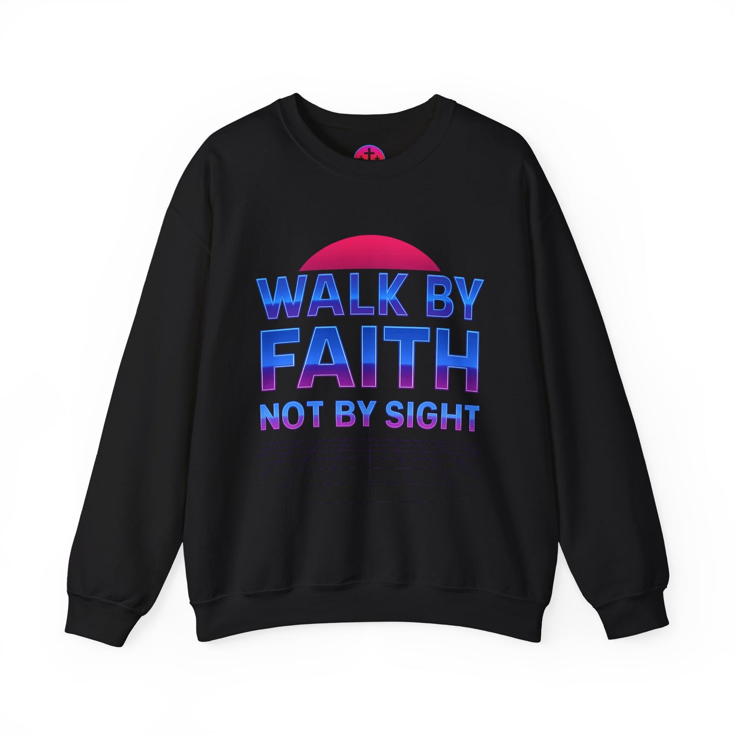 Faith-Inspired Crewneck Sweatshirt for Comfort & Style | Walk by Faith Gift, Unisex Apparel, Cozy Sweatshirt, Inspirational Fashion