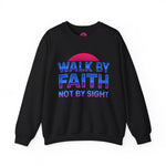 Faith-Inspired Crewneck Sweatshirt for Comfort & Style | Walk by Faith Gift, Unisex Apparel, Cozy Sweatshirt, Inspirational Fashion