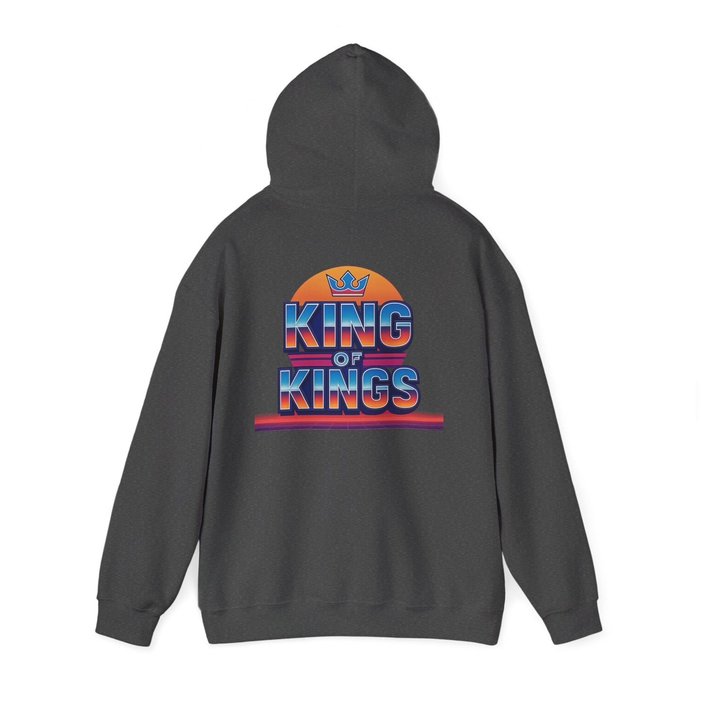 Retro King of Kings Unisex Hoodie, Cozy Sweatshirt, Vintage Style Pullover, Gift for Him/Her, Christian Apparel, Everyday Warmth
