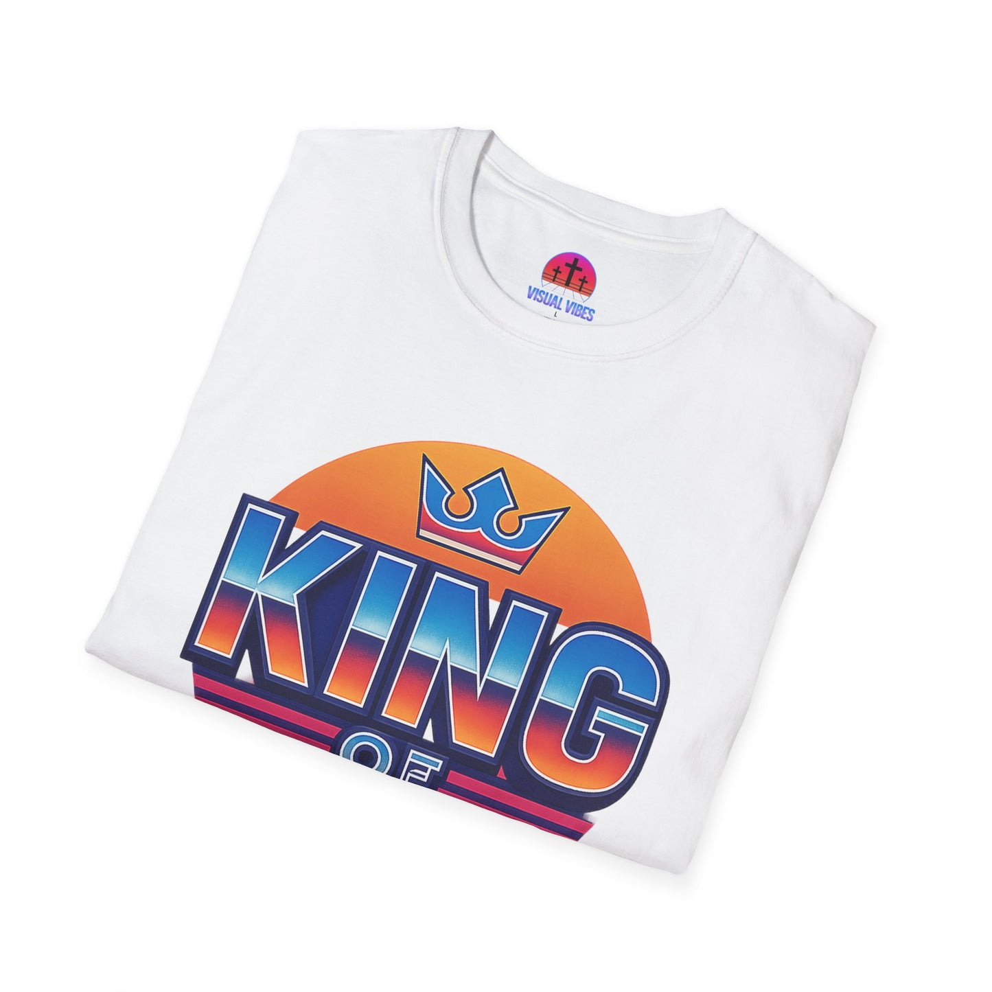 Retro King of Kings Unisex T-Shirt, Vintage Graphic Tee, Fashionable Casual Wear, Birthday Gift, Everyday Comfort, Faith-Inspired Apparel