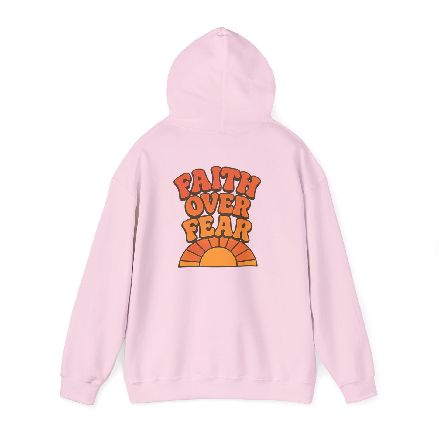 Faith Over Fear Hooded Sweatshirt | Cozy Unisex Hoodie for Comfort & Inspiration | Great for Gifting, Relaxation, Everyday Wear