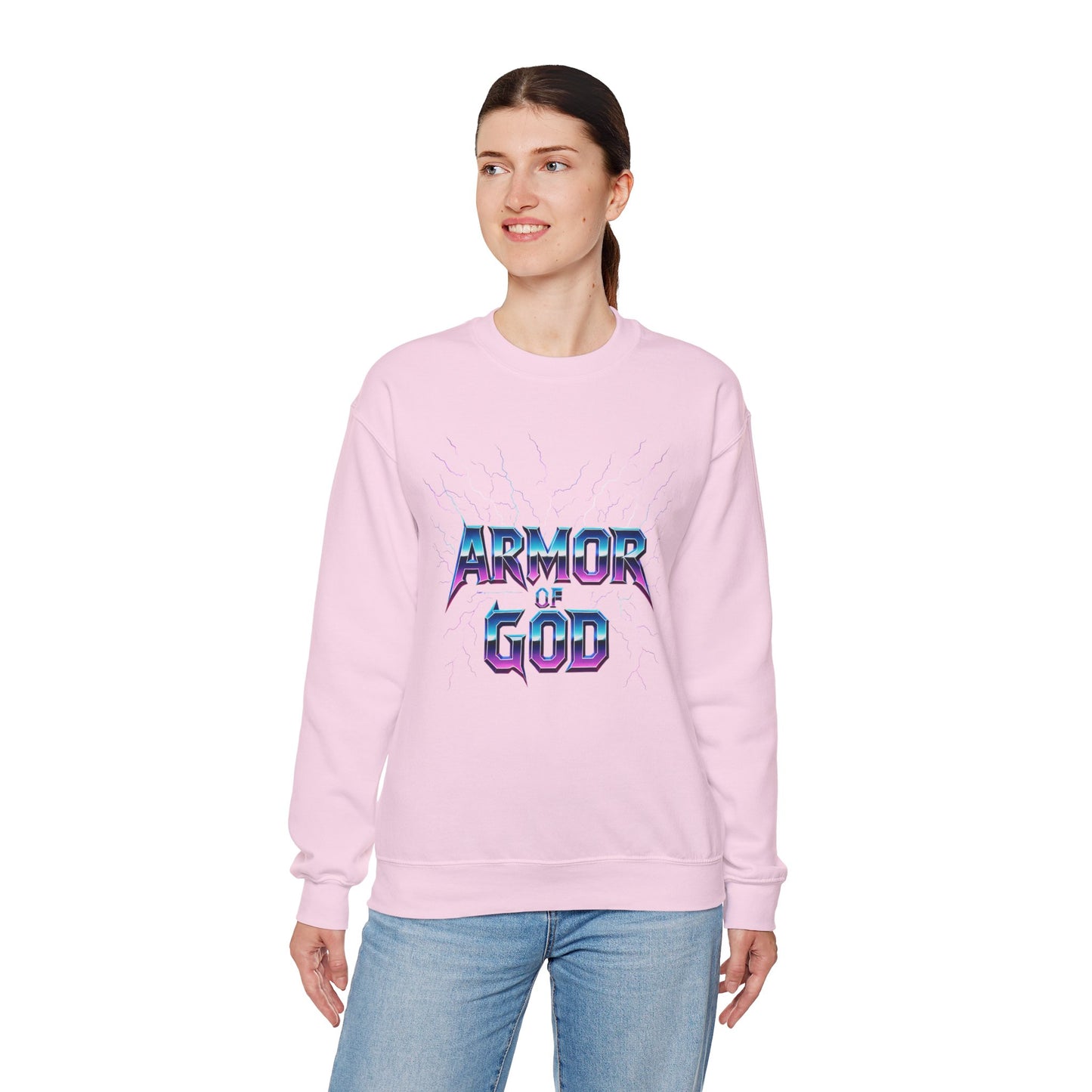 Armor of God Sweatshirt, Faith-Based Apparel, Unisex Crewneck, Christian Gift, Cozy Outfit, Inspirational Clothing