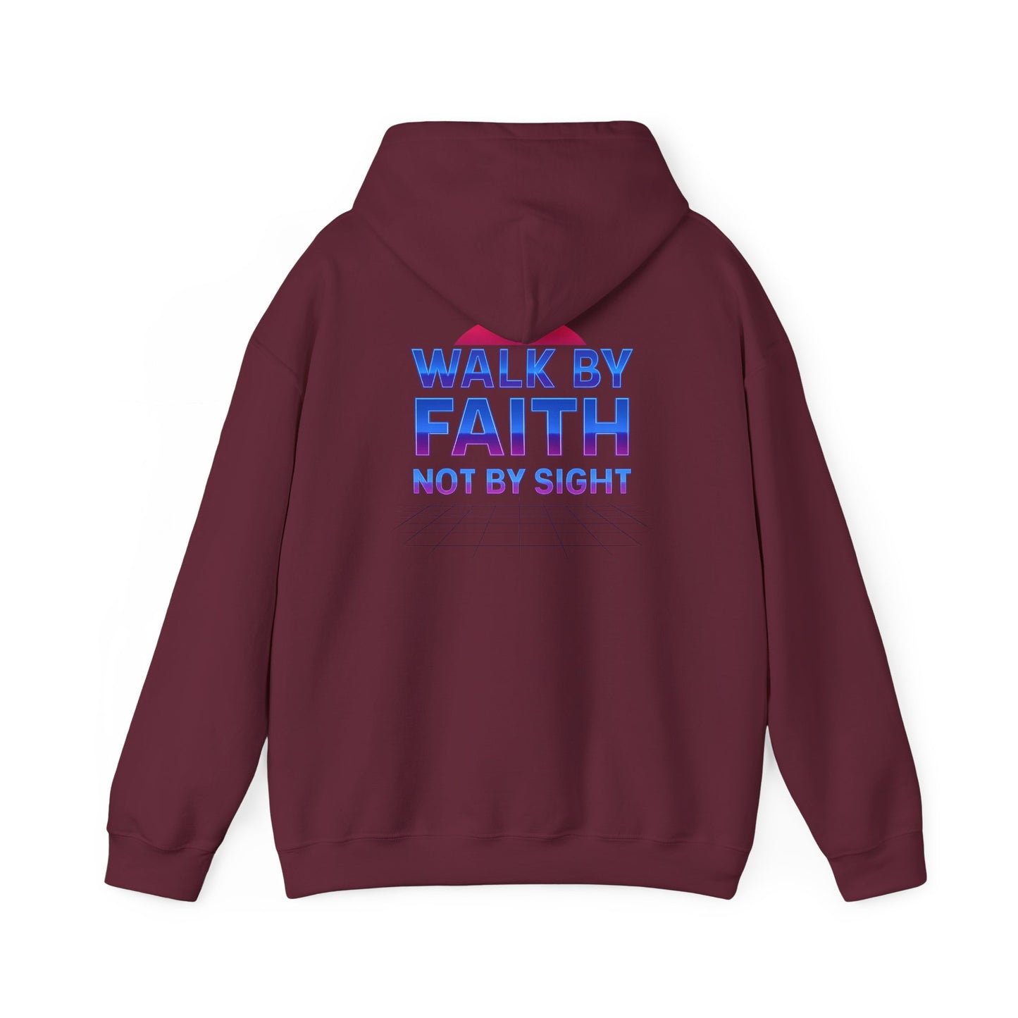 Faith-Inspired Unisex Hoodie - Walk by Faith Not by Sight, Cozy Sweatshirt for Achievers, Gift for Friends, Spiritual Wear, Fall Fashion