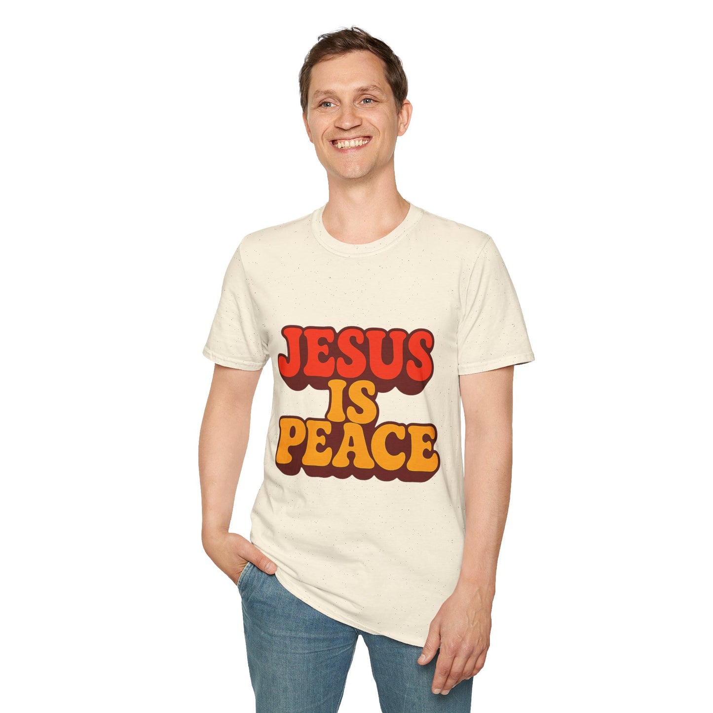 Jesus is Peace Unisex Softstyle T-Shirt, Faith-Based Tee, Spiritual Apparel, Gift for Believers, Christian Casual Wear, Religious [...]