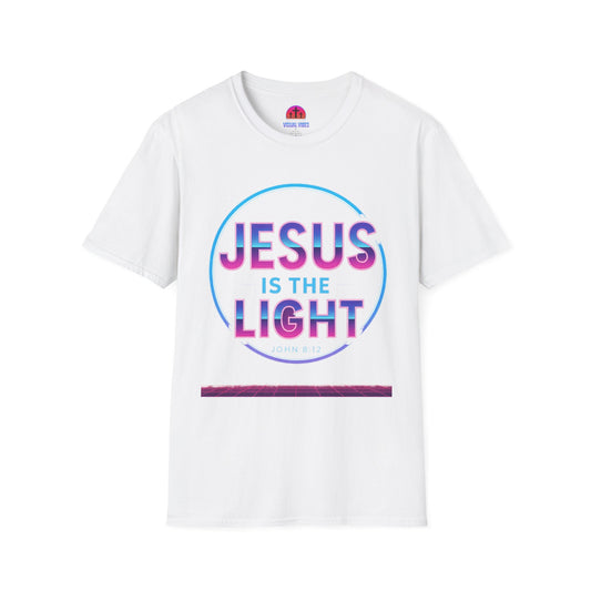 Jesus is the Light T-Shirt, Inspirational Shirt, Unisex Graphic Tee, Faith-Based Apparel, Christian Gift, Daily Wear