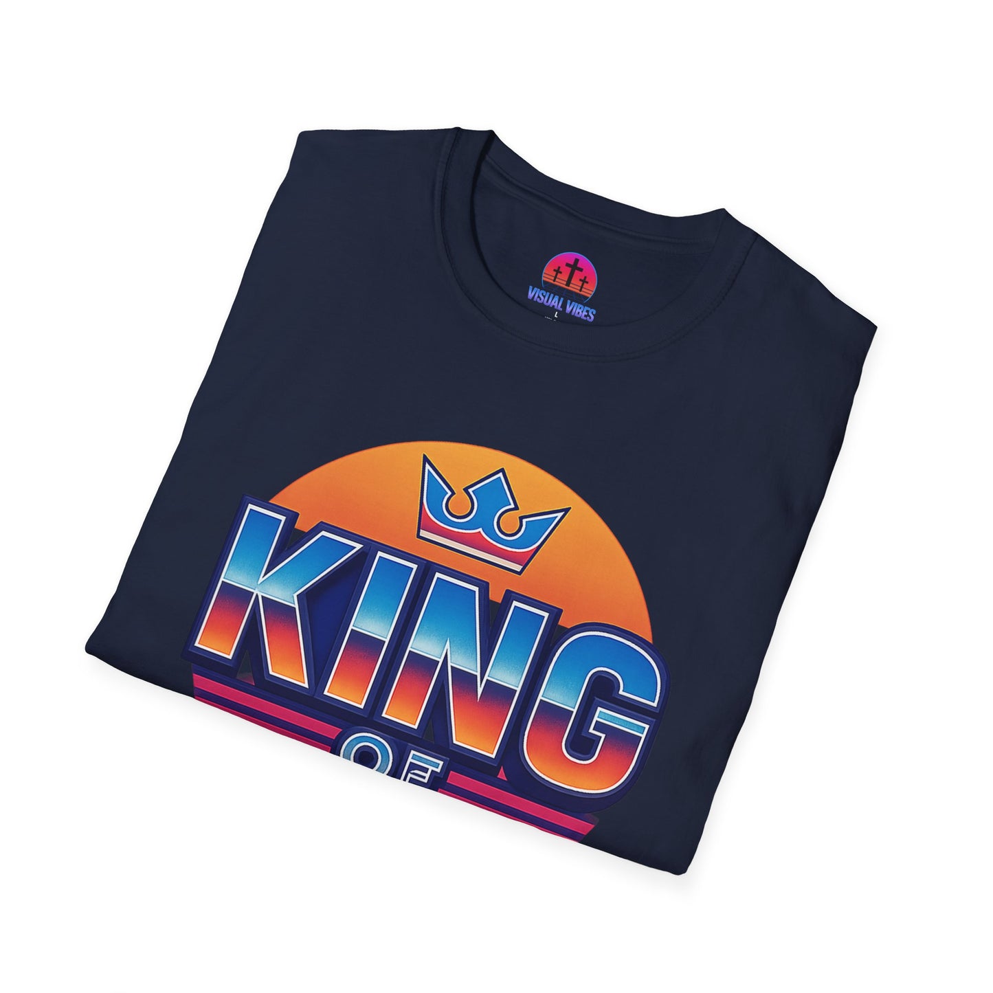 Retro King of Kings Unisex T-Shirt, Vintage Graphic Tee, Fashionable Casual Wear, Birthday Gift, Everyday Comfort, Faith-Inspired Apparel