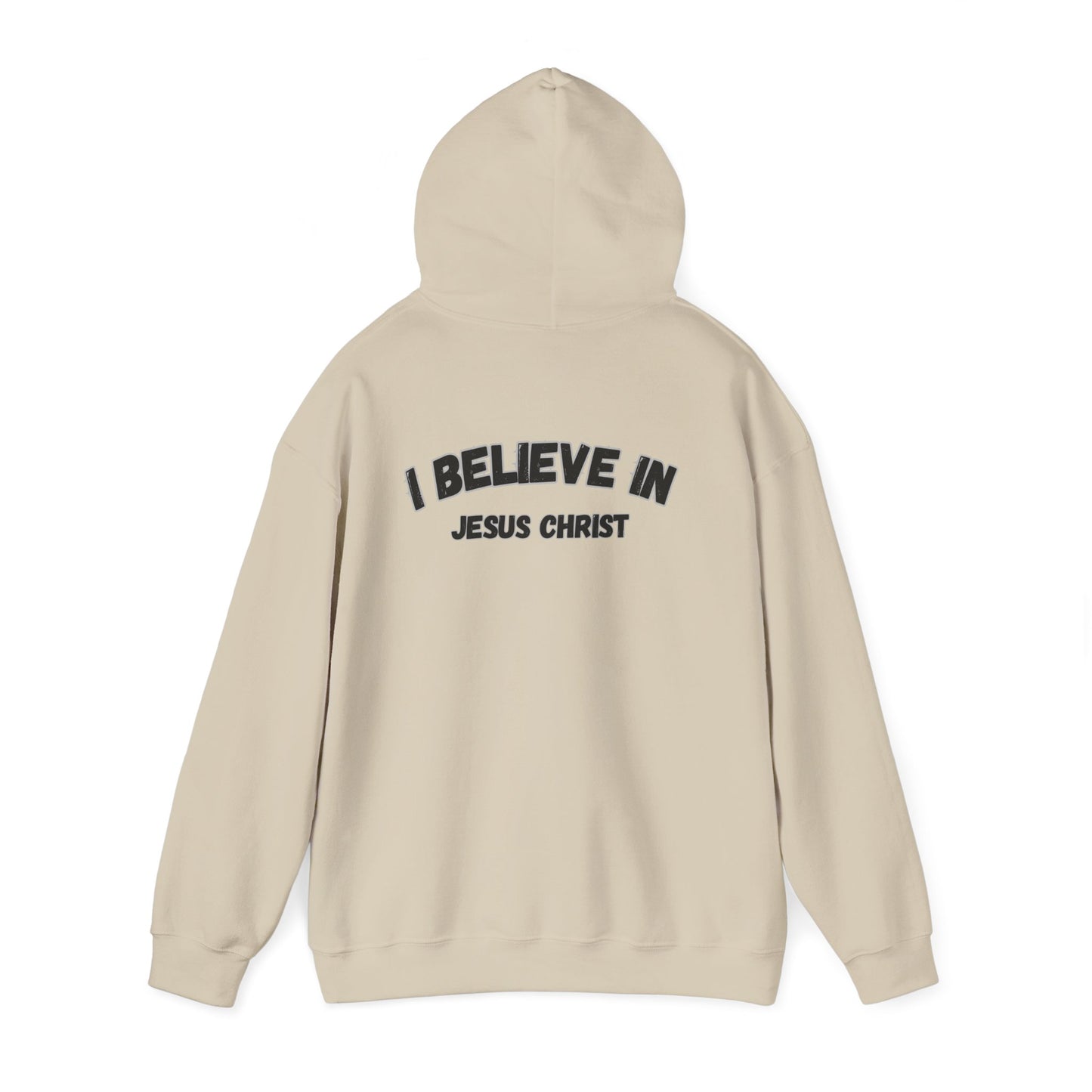 Faith-Inspired Unisex Hooded Sweatshirt, I Believe In Jesus Christ Hoodie, Christian Gift, Cozy Apparel, Religion Hoodie, Spiritual Fashion