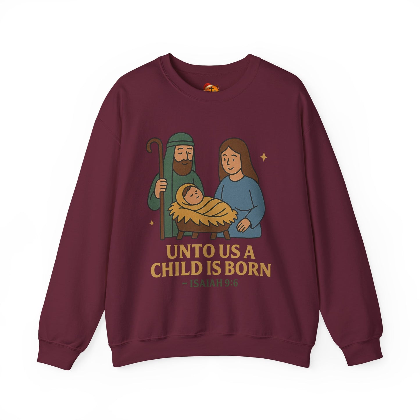 Christmas Collection- Unto Us a Child Is Born Sweater