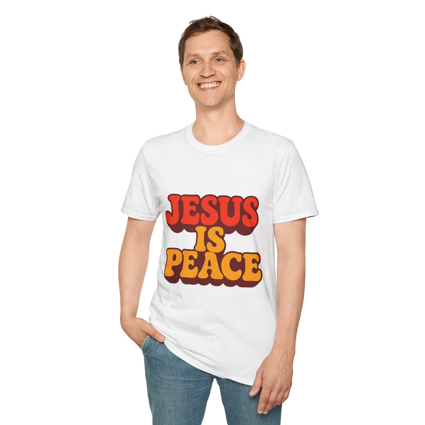 Jesus is Peace Unisex Softstyle T-Shirt, Faith-Based Tee, Spiritual Apparel, Gift for Believers, Christian Casual Wear, Religious [...]