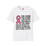 Breast Cancer/Hope and a Future Unisex T-Shirt