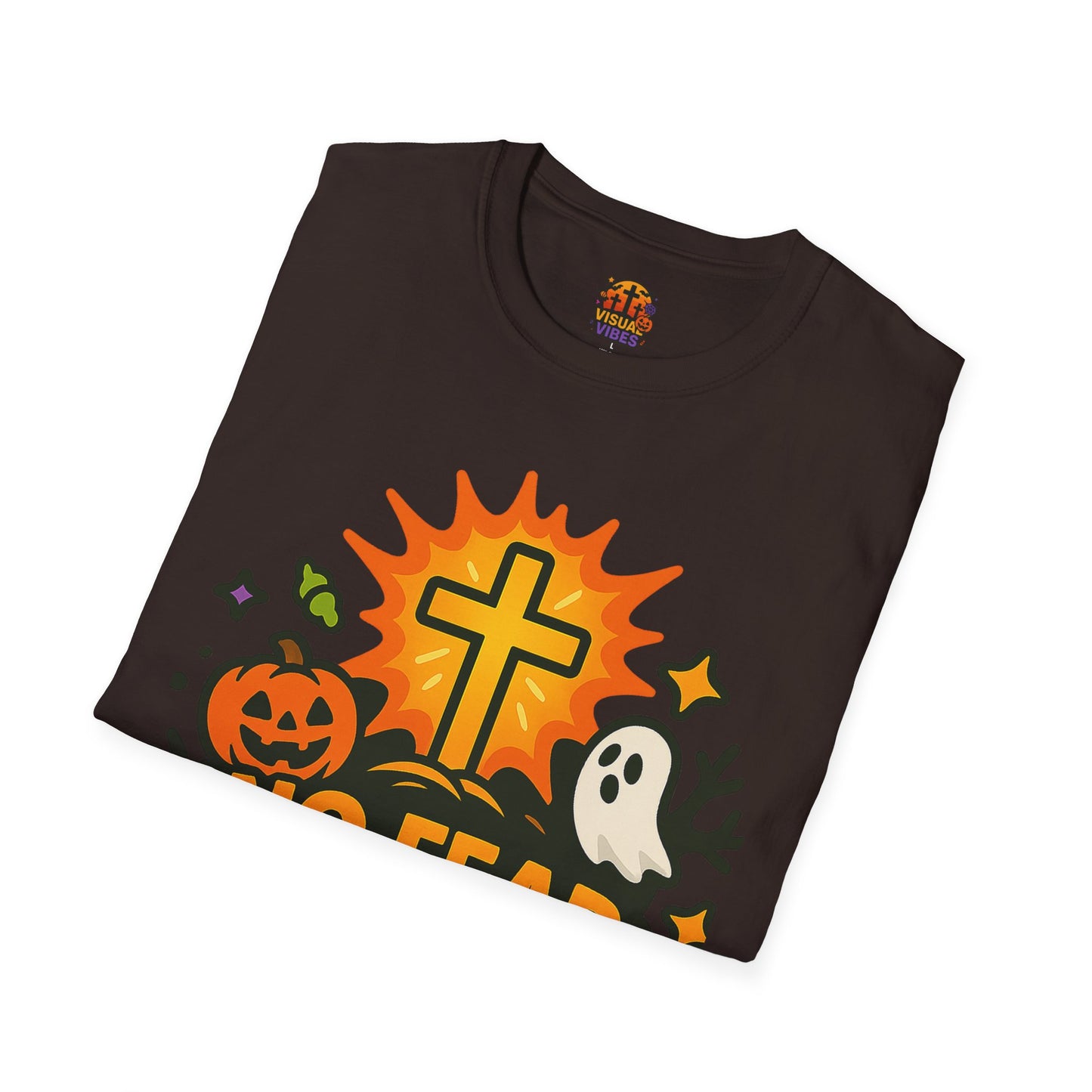 Halloween T-Shirt, Unisex Softstyle Tee, Overcome Evil With Good Shirt, Christian Halloween Gift, Fall Apparel