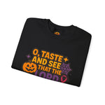 Cozy Fall Faith Sweatshirt - Halloween, Christian, Inspirational, Comfortable Crewneck for Autumn Gatherings