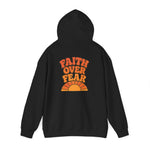 Faith Over Fear Hooded Sweatshirt | Cozy Unisex Hoodie for Comfort & Inspiration | Great for Gifting, Relaxation, Everyday Wear