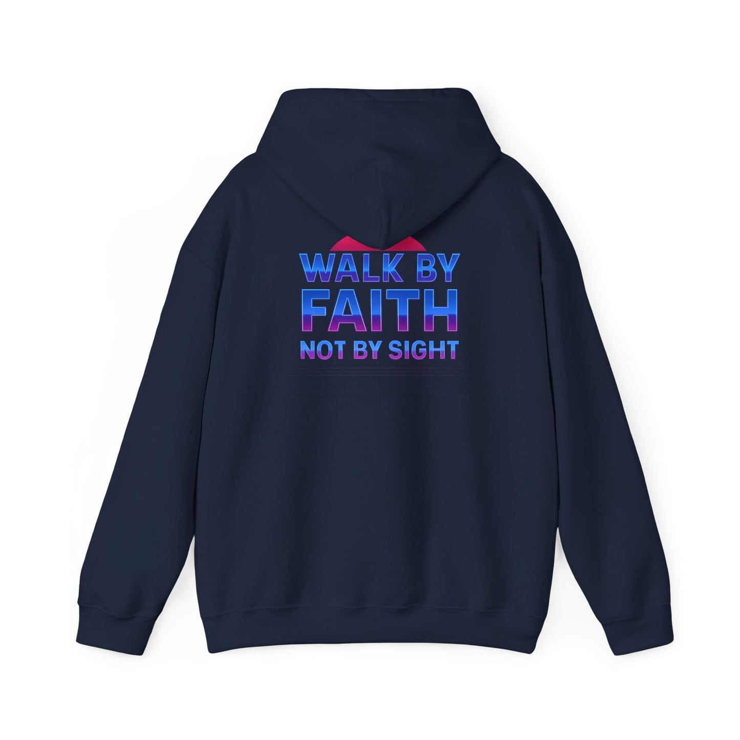 Faith-Inspired Unisex Hoodie - Walk by Faith Not by Sight, Cozy Sweatshirt for Achievers, Gift for Friends, Spiritual Wear, Fall Fashion