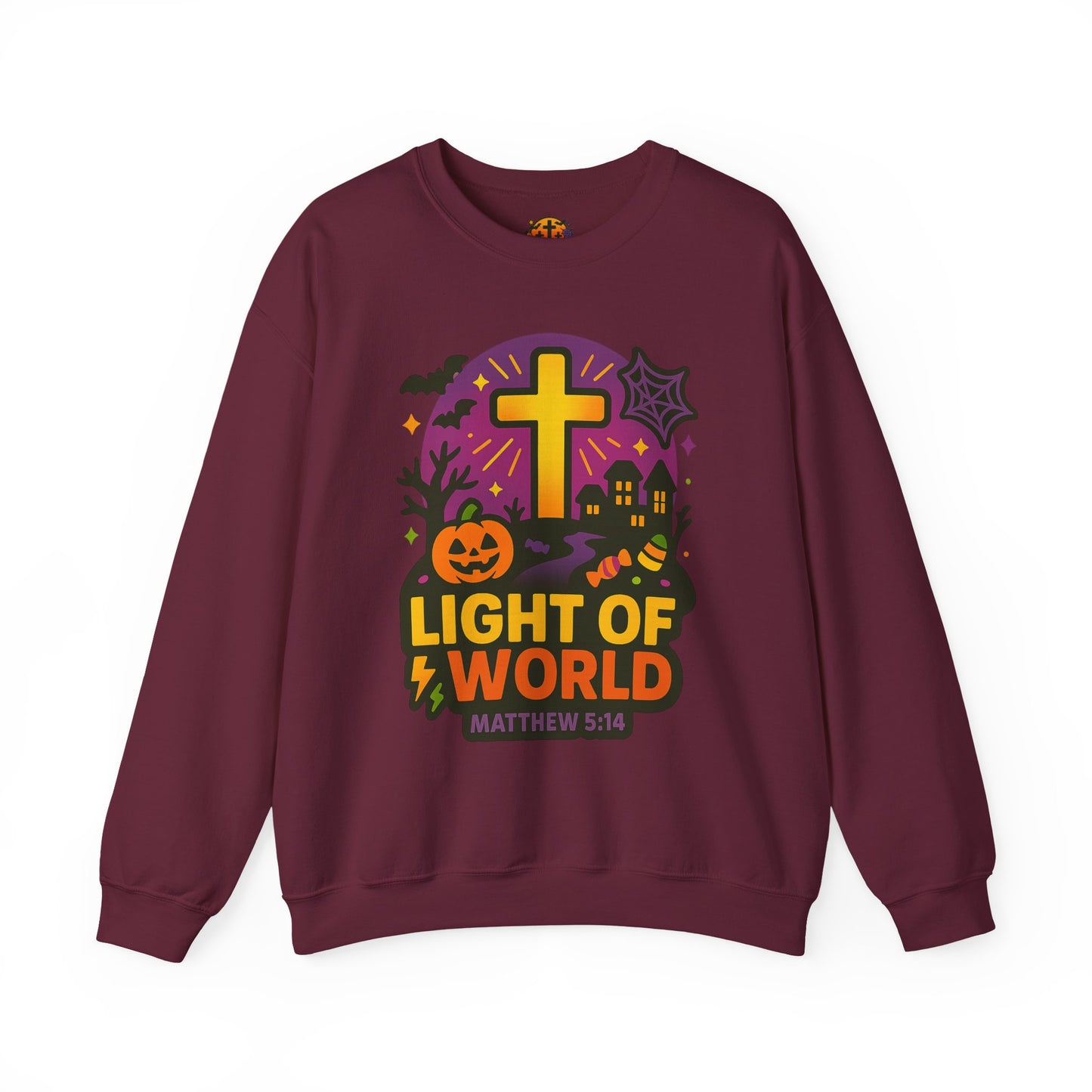 Light of the World Sweatshirt - Unisex Heavy Blend™, Christian Apparel, Fall Fashion, Cozy Gift, Inspirational Sweatshirt