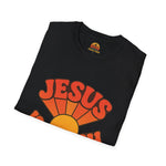 Sunrise Jesus Inspirational T-Shirt, Faith Shirt, Christian Apparel, Unisex Tee, Gift for Believers, Summer Style, Motivational Wear