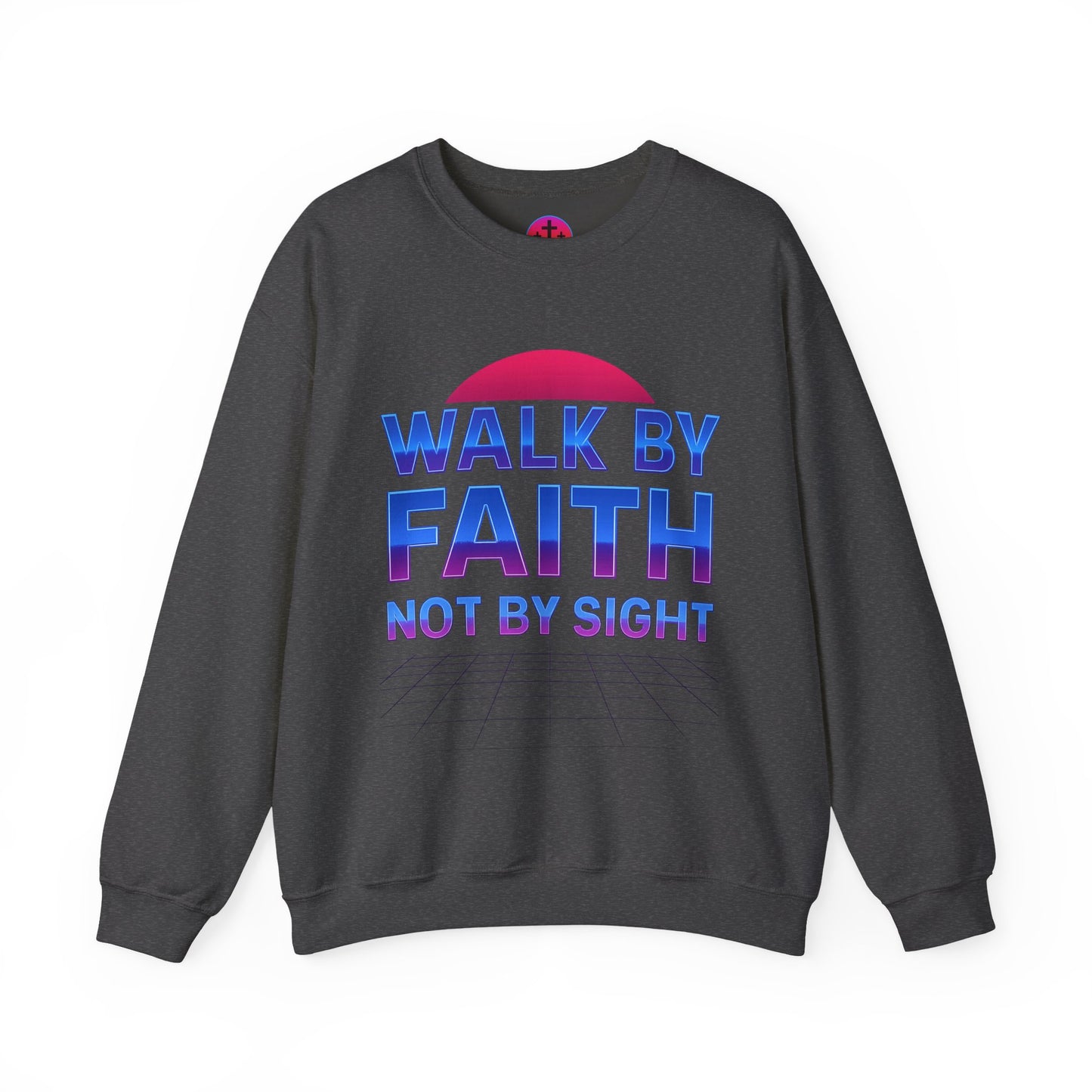 Faith-Inspired Crewneck Sweatshirt for Comfort & Style | Walk by Faith Gift, Unisex Apparel, Cozy Sweatshirt, Inspirational Fashion