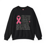Inspirational Crewneck Sweatshirt with Pink Ribbon Design, Christian Gift, Breast Cancer Awareness, Cozy Casual Wear, Faith-Based [...]