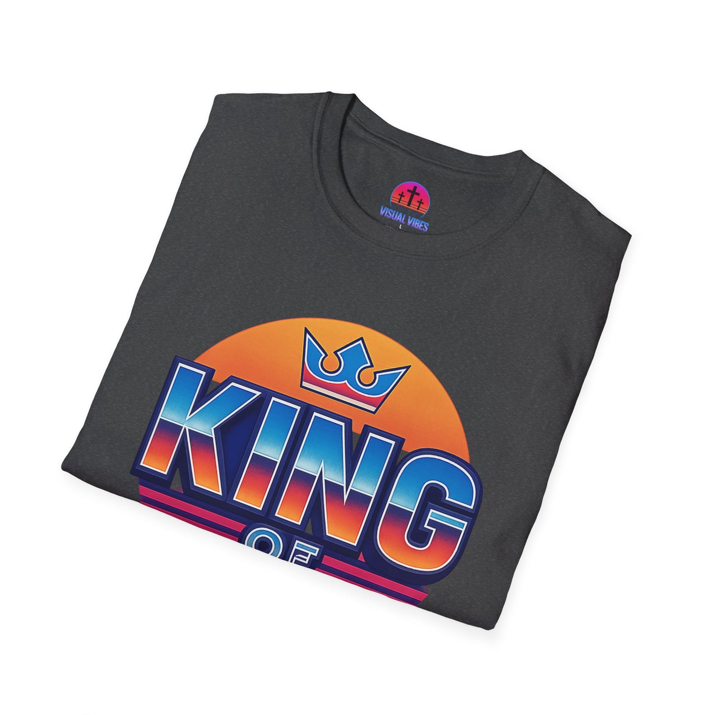 Retro King of Kings Unisex T-Shirt, Vintage Graphic Tee, Fashionable Casual Wear, Birthday Gift, Everyday Comfort, Faith-Inspired Apparel