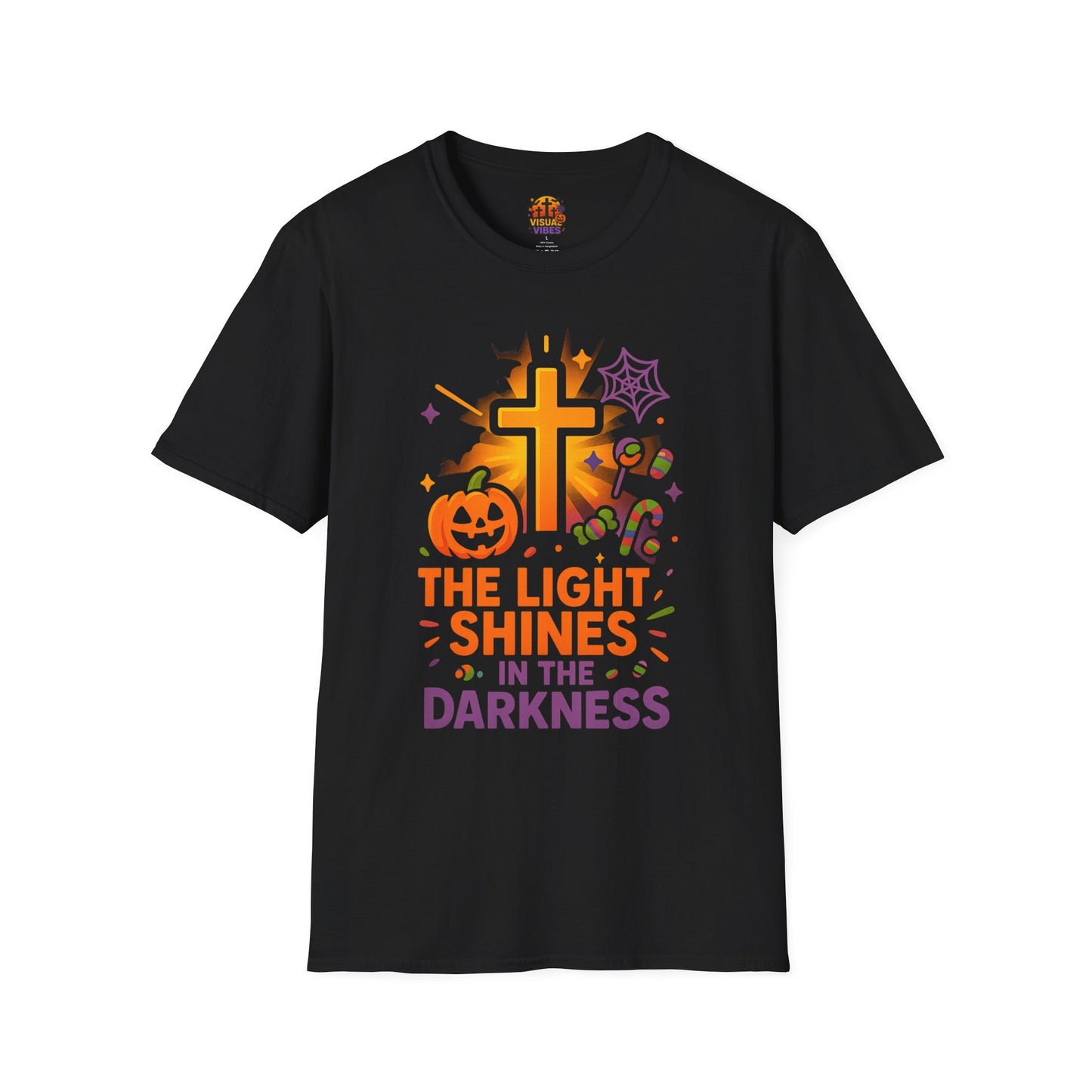 Halloween Themed Unisex T-Shirt, Spooky Fall Fashion, Cute Halloween Tee, Christian Faith Shirt, Gift for Halloween Lovers
