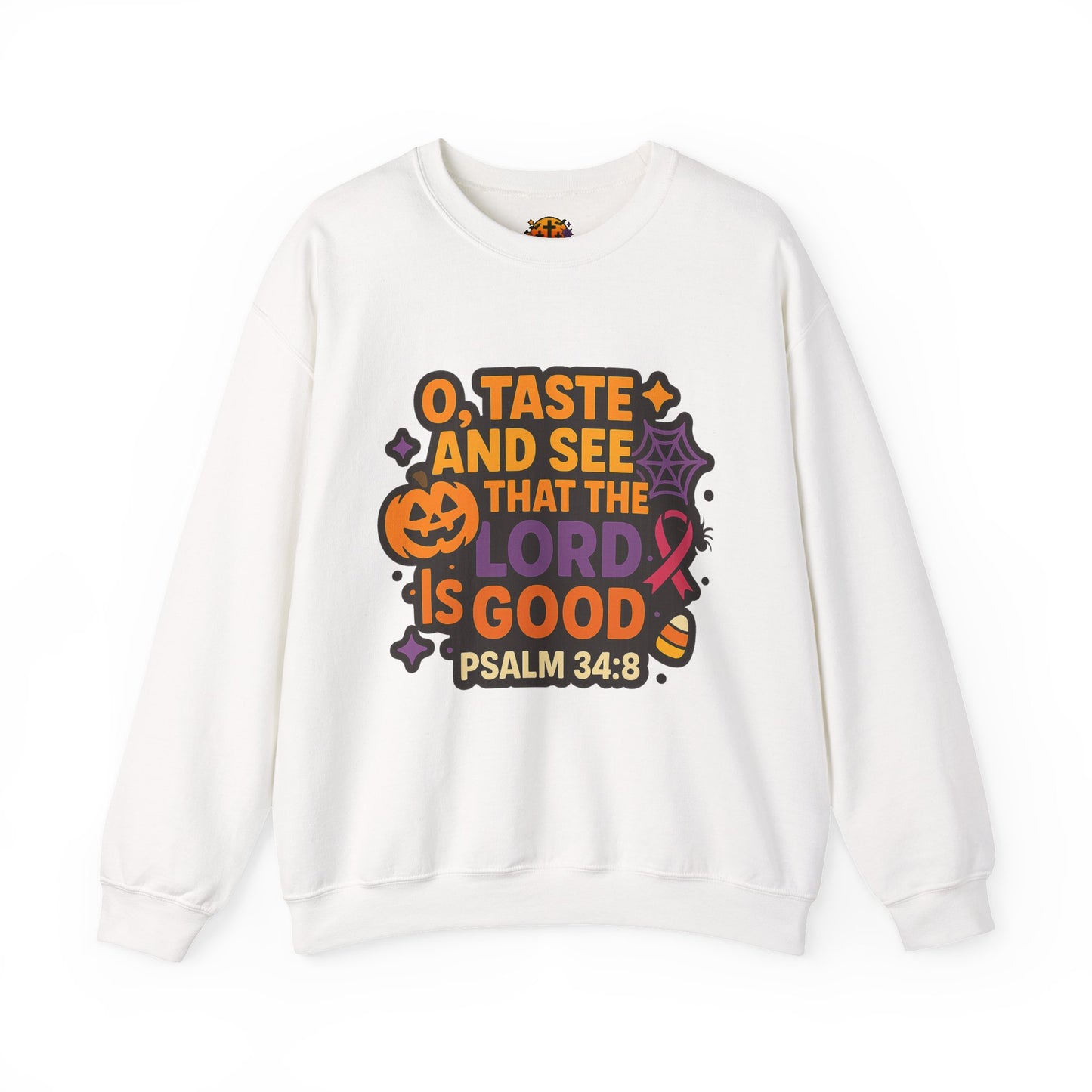 Cozy Fall Faith Sweatshirt - Halloween, Christian, Inspirational, Comfortable Crewneck for Autumn Gatherings