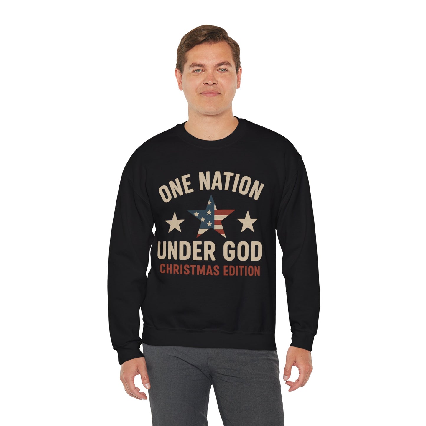 Christmas Collection- One Nation Under God Sweater