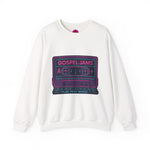 Retro Gospel Jams Crewneck Sweatshirt, Cozy Music Sweatshirt, Gift for Music Lovers, Play Pray Repeat Apparel, Unisex Casual Wear