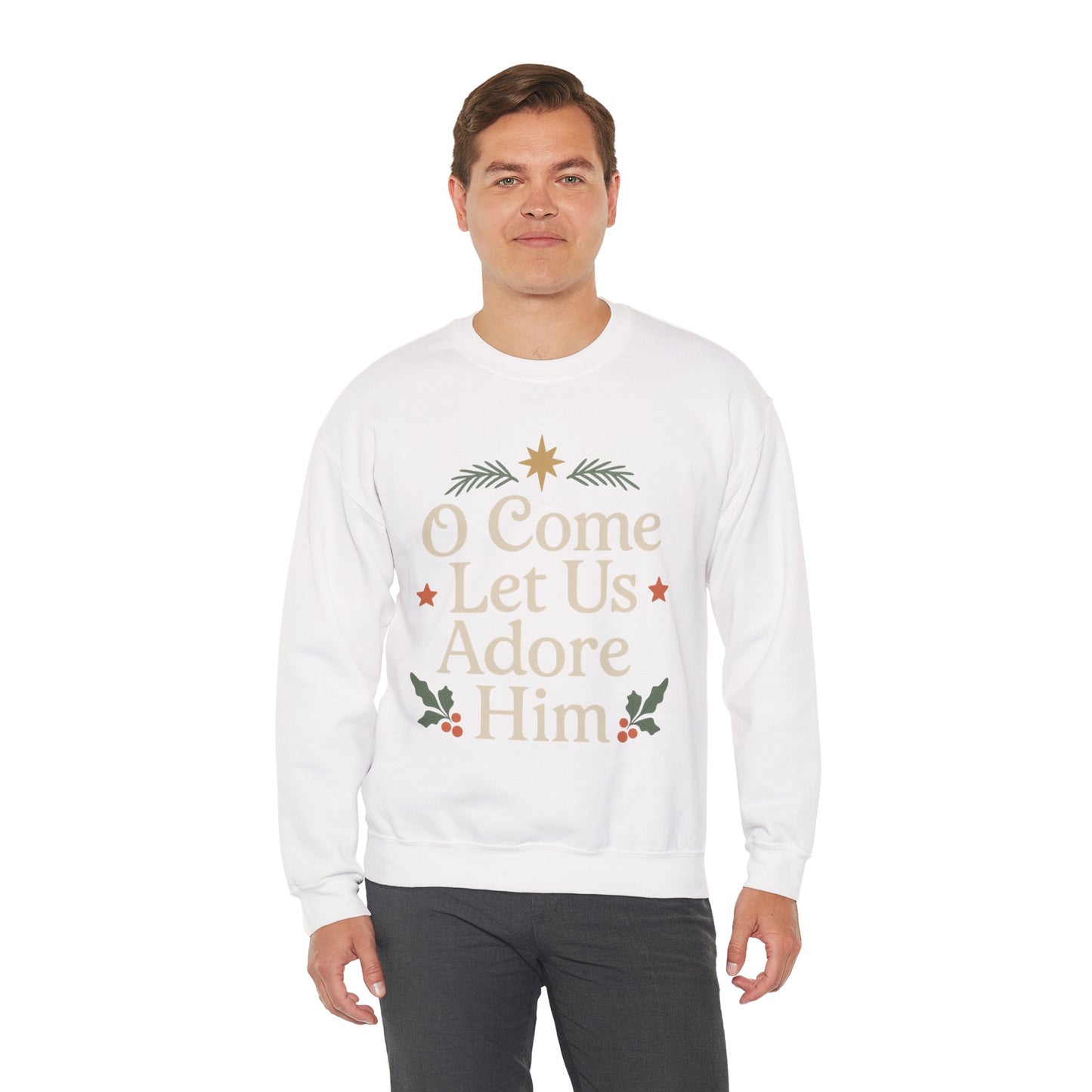 Christmas Collection- O Come Let Us Adore Him Sweater