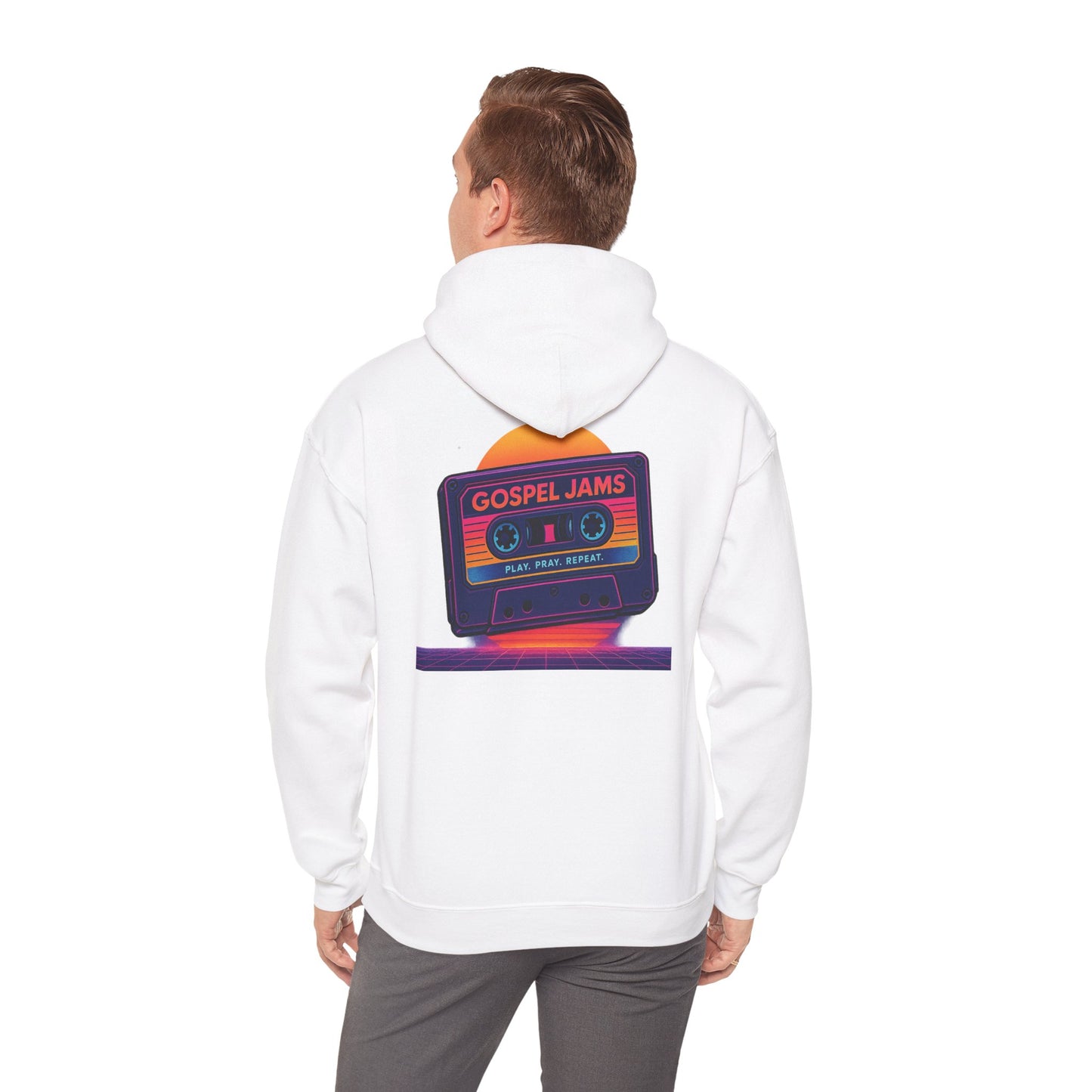 Retro Gospel Music Hoodie, Unisex Heavy Blend™ Sweatshirt, Vintage Music Apparel, Gift for Music Lovers, Cozy Hoodie for Celebrations