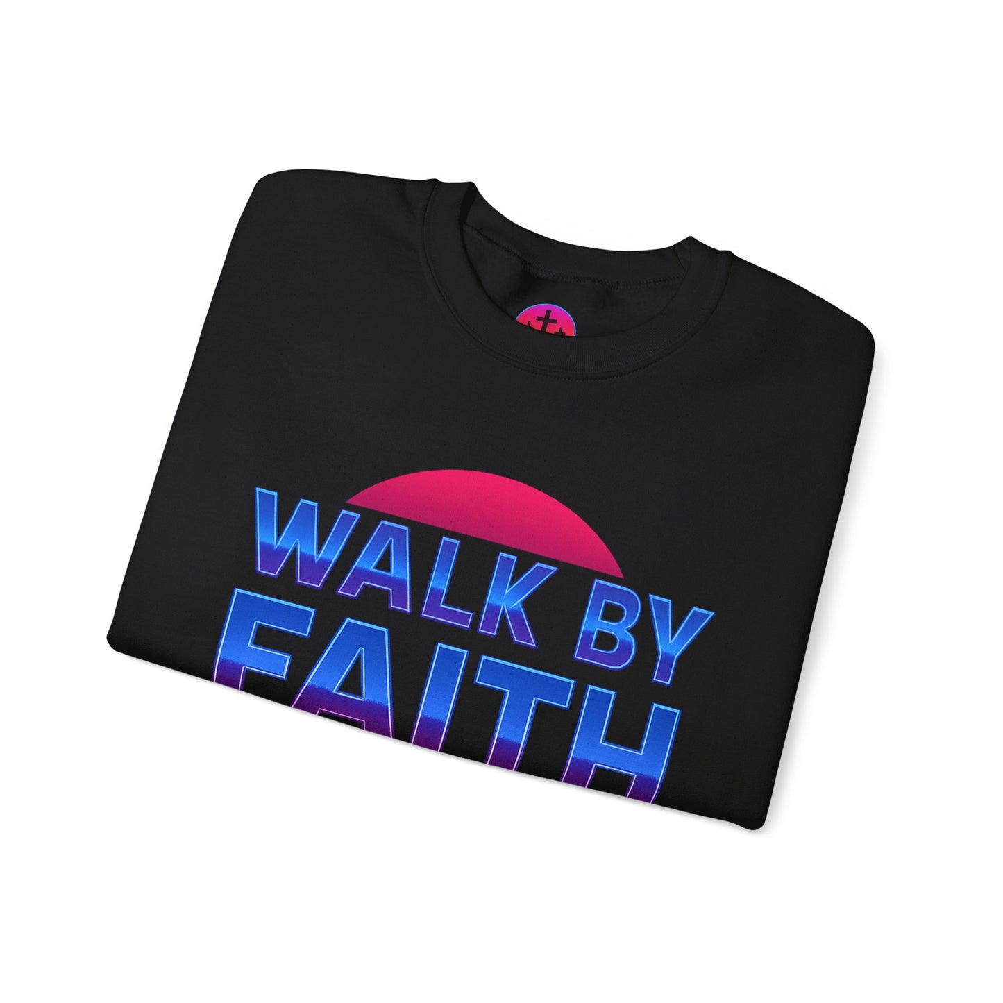 Faith-Inspired Crewneck Sweatshirt for Comfort & Style | Walk by Faith Gift, Unisex Apparel, Cozy Sweatshirt, Inspirational Fashion