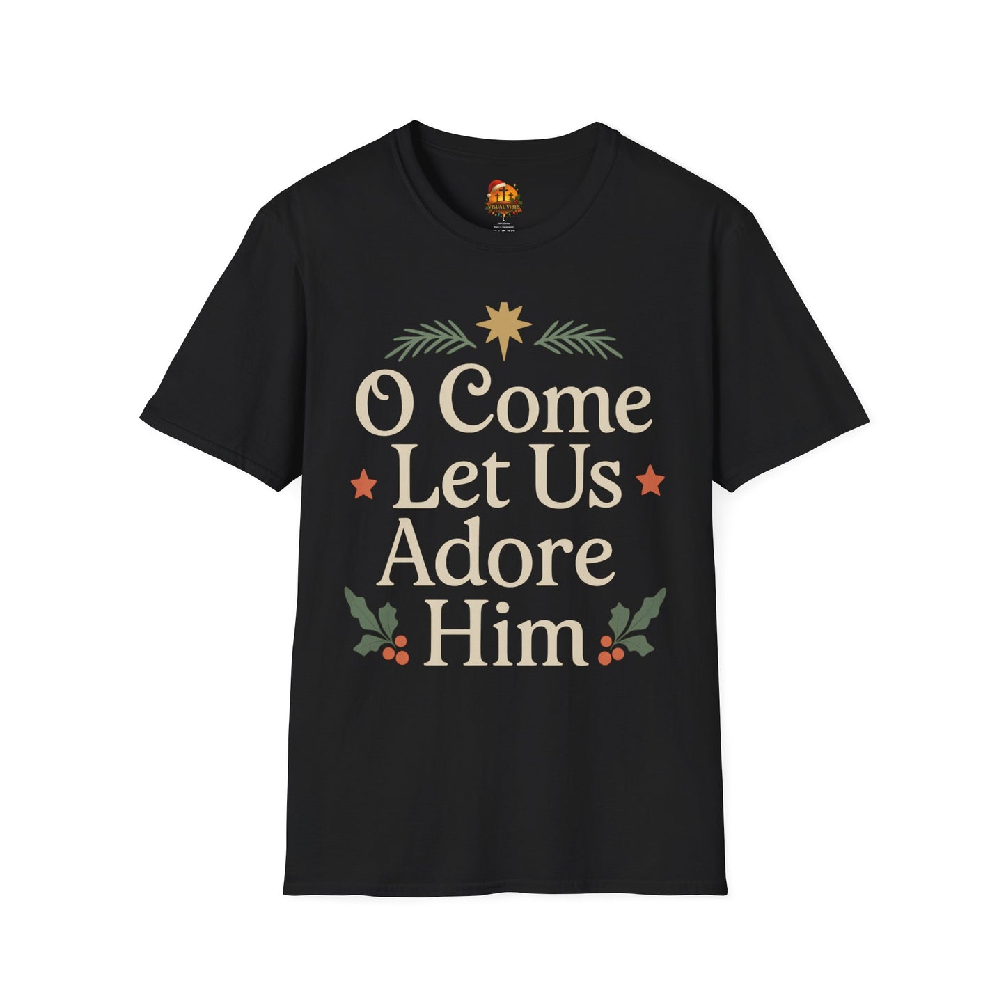 Christmas Collection- O Come Let Us Adore Him T-Shirt