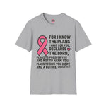 Breast Cancer/Hope and a Future Unisex T-Shirt