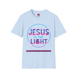 Jesus is the Light T-Shirt, Inspirational Shirt, Unisex Graphic Tee, Faith-Based Apparel, Christian Gift, Daily Wear