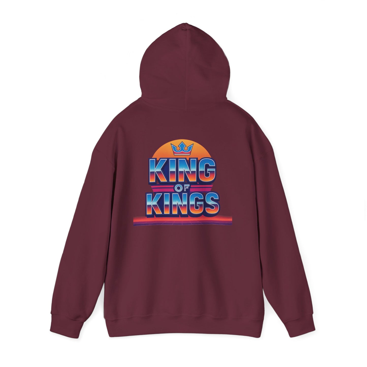 Retro King of Kings Unisex Hoodie, Cozy Sweatshirt, Vintage Style Pullover, Gift for Him/Her, Christian Apparel, Everyday Warmth