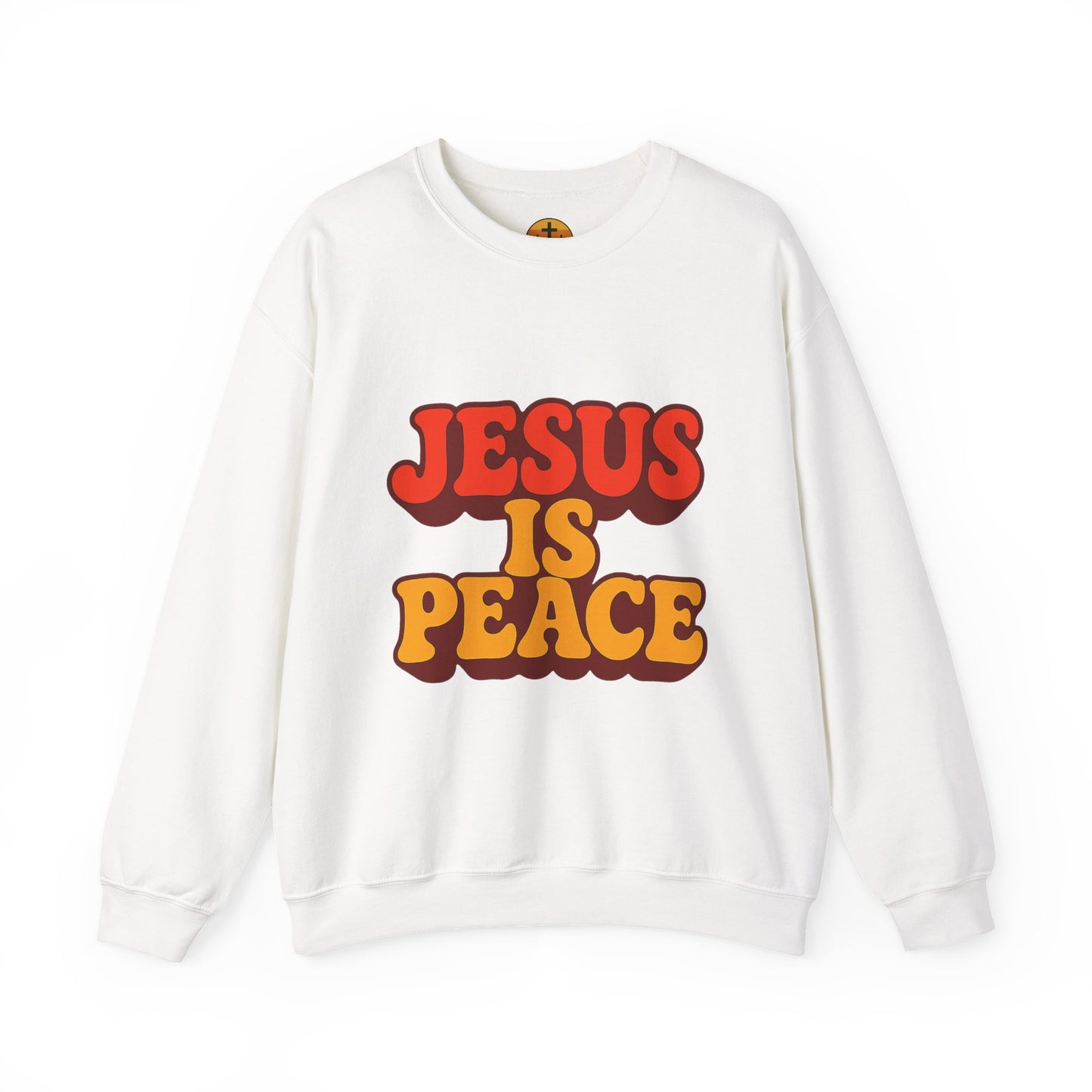 Jesus is Peace Crewneck Sweatshirt, Comfortable Unisex Pullover, Faith-Based Gift, Cozy Casual Wear, Perfect for Church or Family Gatherings