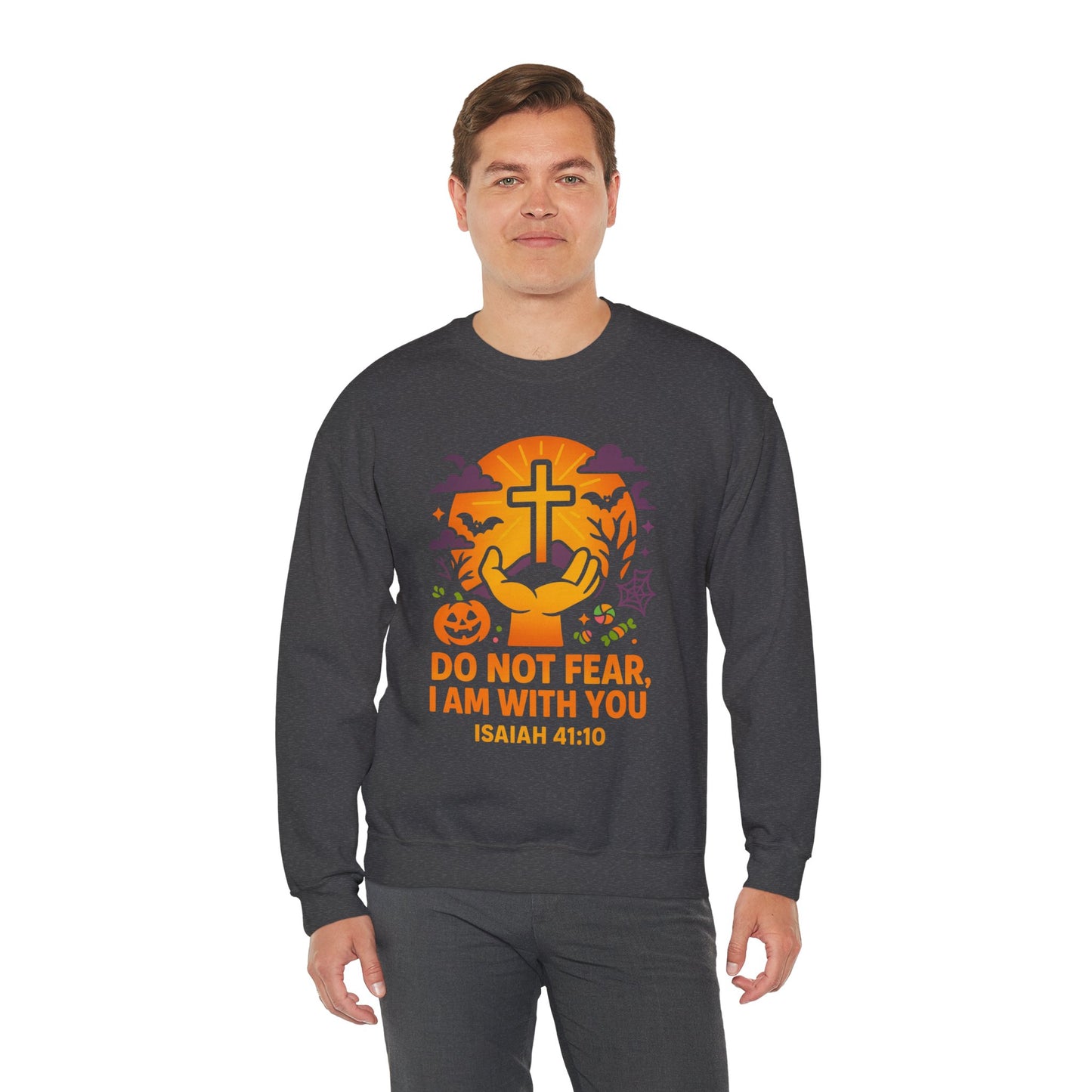 Faith-Inspired Crewneck Sweatshirt, Cozy Christian Apparel, Comfortable Gift for Believers, Fall Fashion, Religious Holiday Style