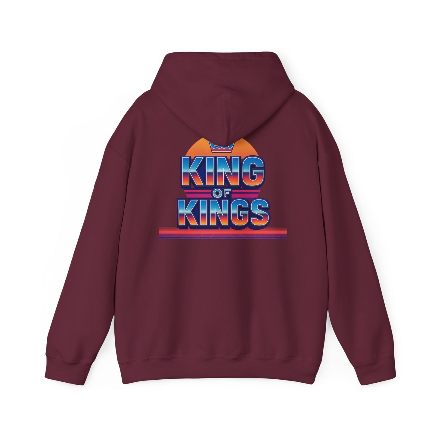 Retro King of Kings Unisex Hoodie, Cozy Sweatshirt, Vintage Style Pullover, Gift for Him/Her, Christian Apparel, Everyday Warmth