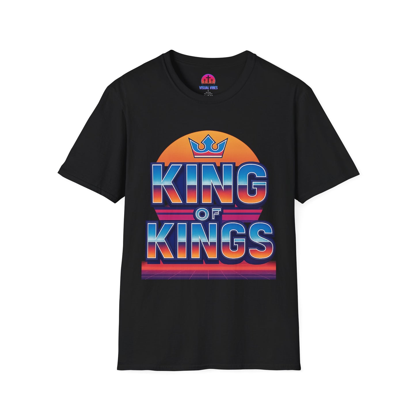 Retro King of Kings Unisex T-Shirt, Vintage Graphic Tee, Fashionable Casual Wear, Birthday Gift, Everyday Comfort, Faith-Inspired Apparel