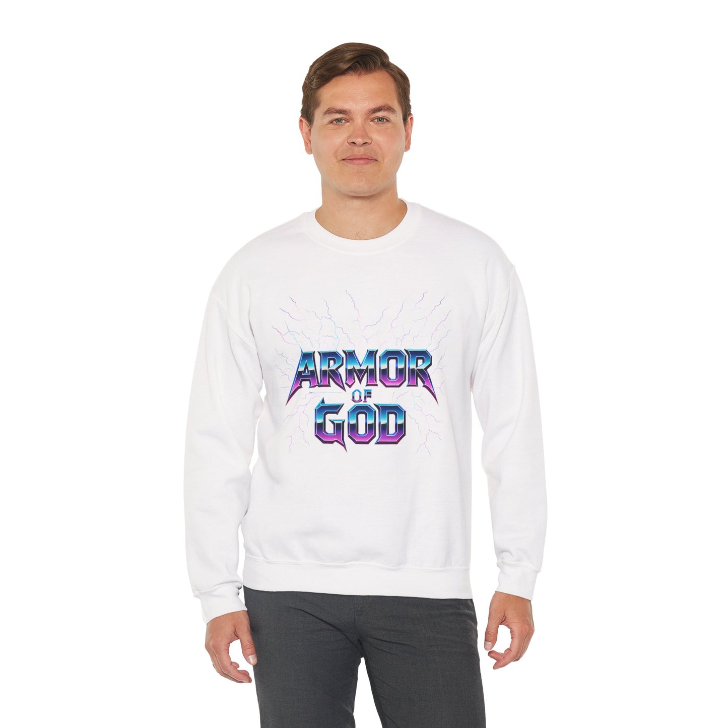 Armor of God Sweatshirt, Faith-Based Apparel, Unisex Crewneck, Christian Gift, Cozy Outfit, Inspirational Clothing