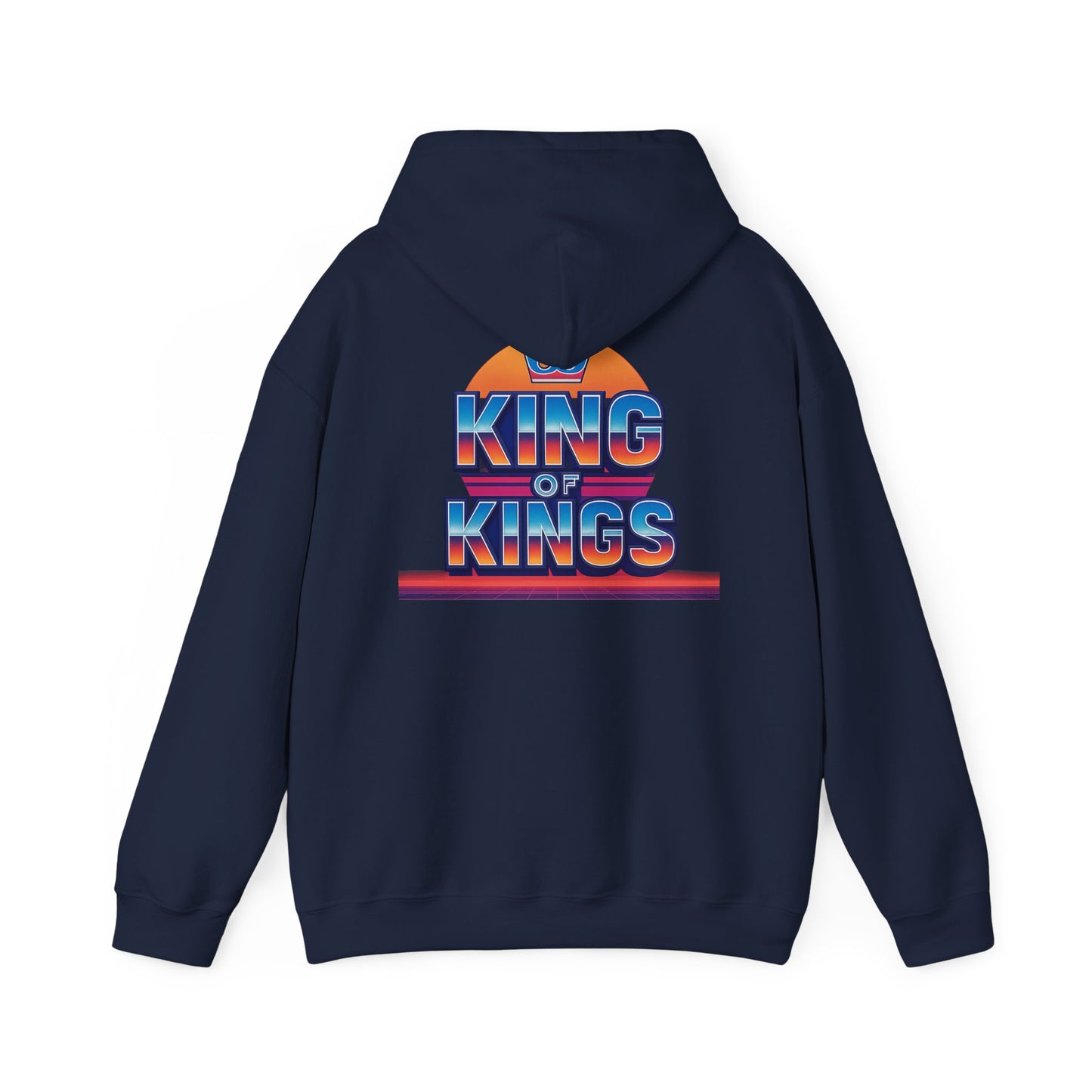 Retro King of Kings Unisex Hoodie, Cozy Sweatshirt, Vintage Style Pullover, Gift for Him/Her, Christian Apparel, Everyday Warmth