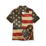 Patriotic Jesus Hawaiian Shirt