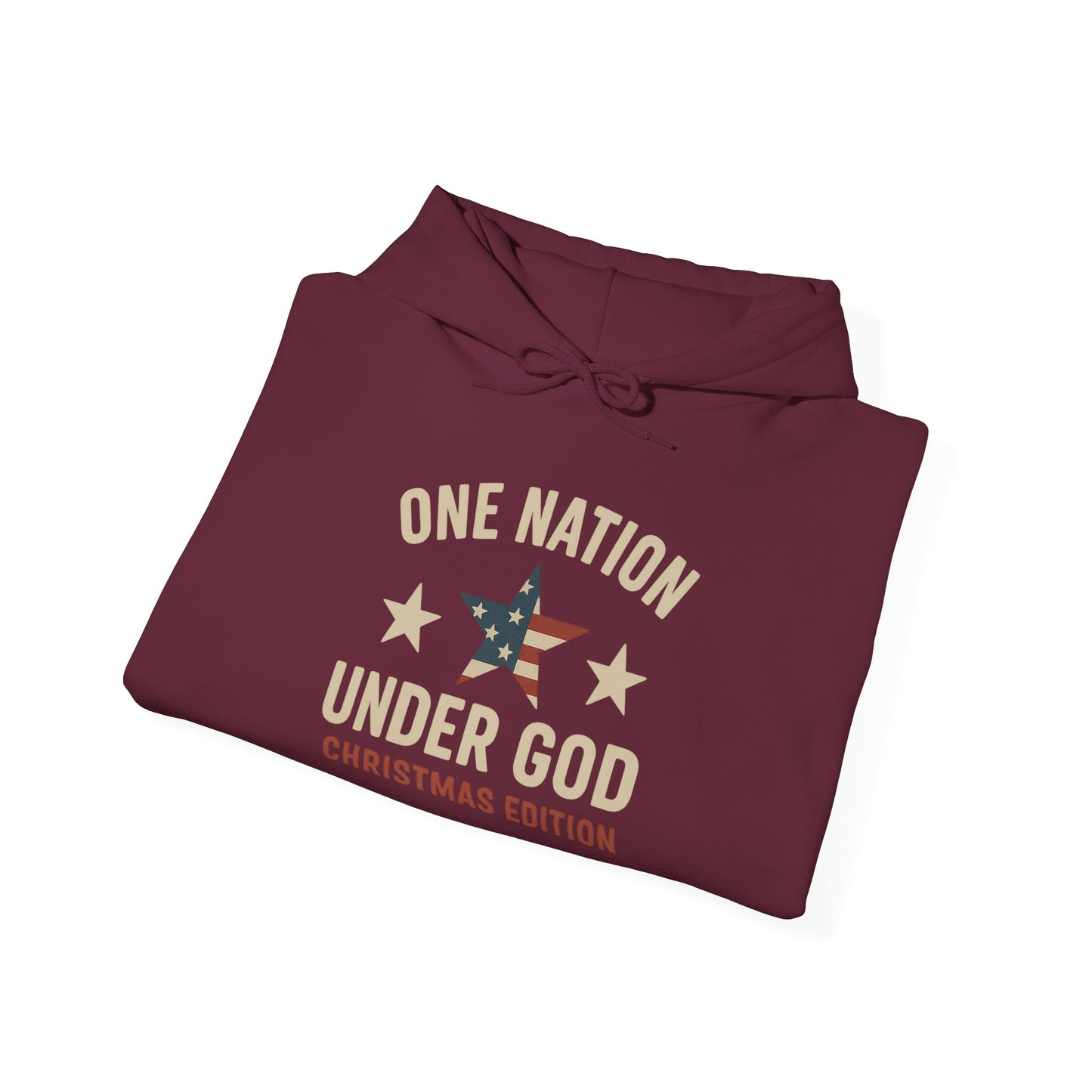Christmas Collection- One Nation Under God Hoodie